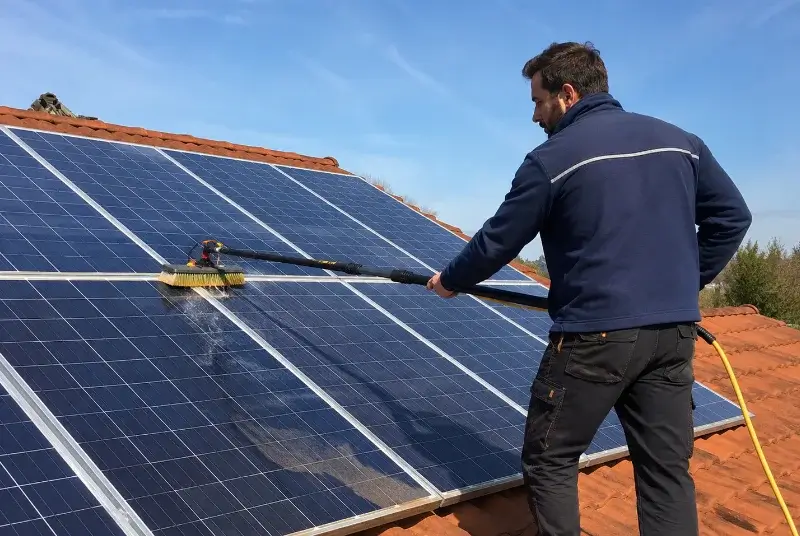 Nettoyage et entretien de panneaux solaires à Fénery